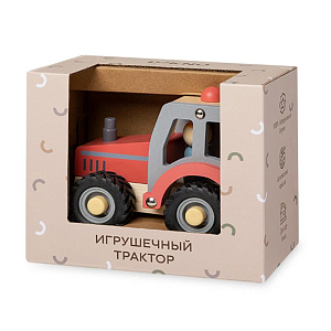 Игрушечный трактор LUKNO, красный